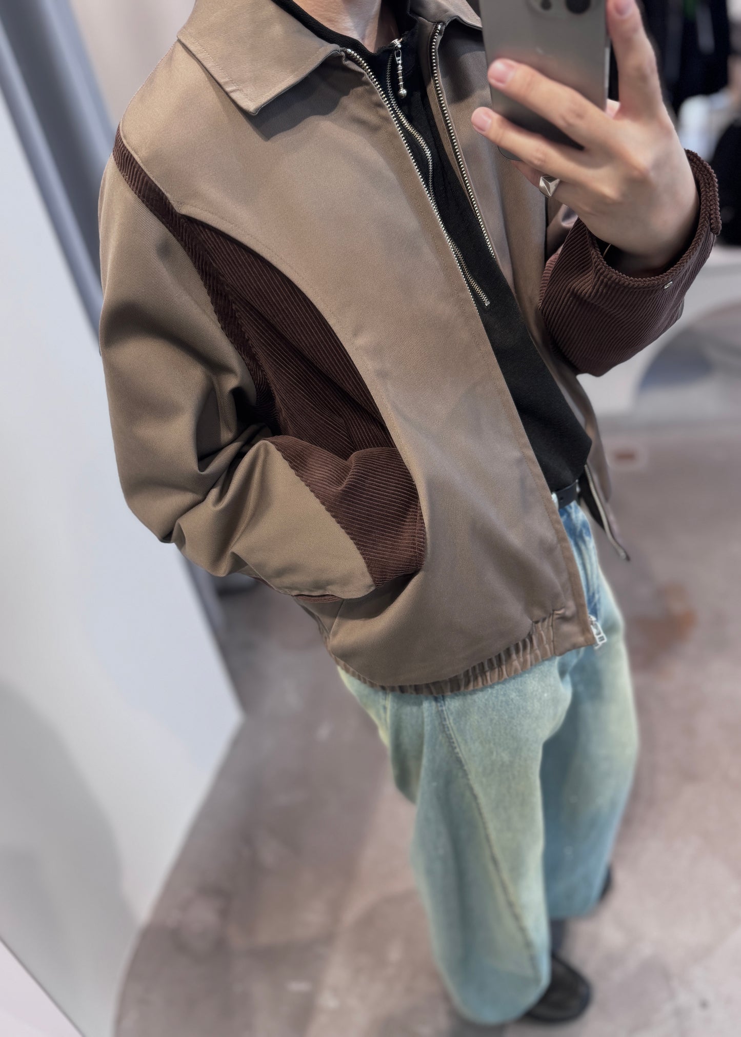 cut up harrington jacket