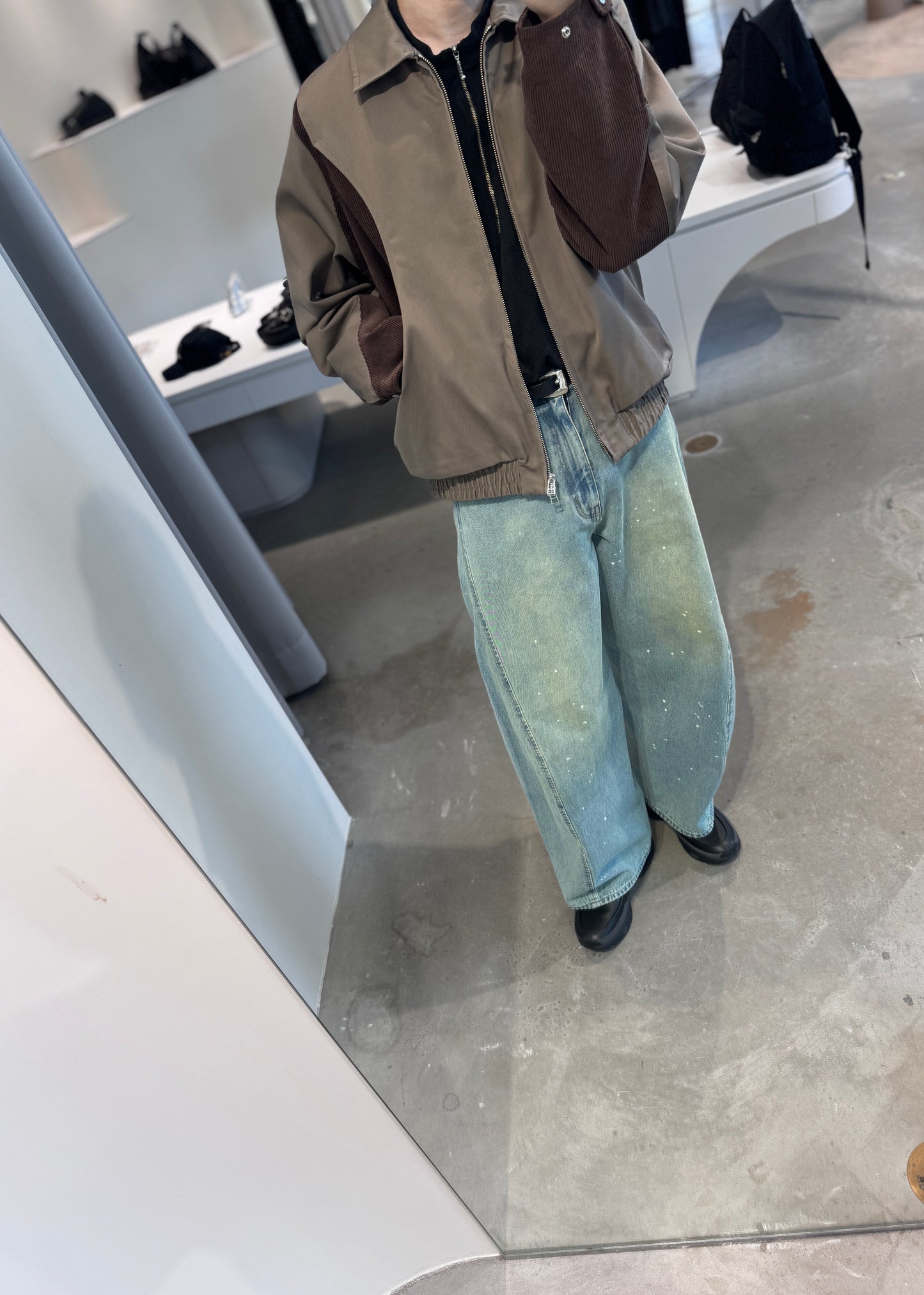 cut up harrington jacket