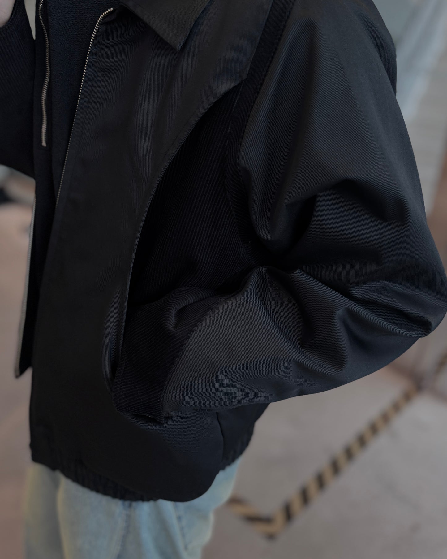 cut up harrington jacket