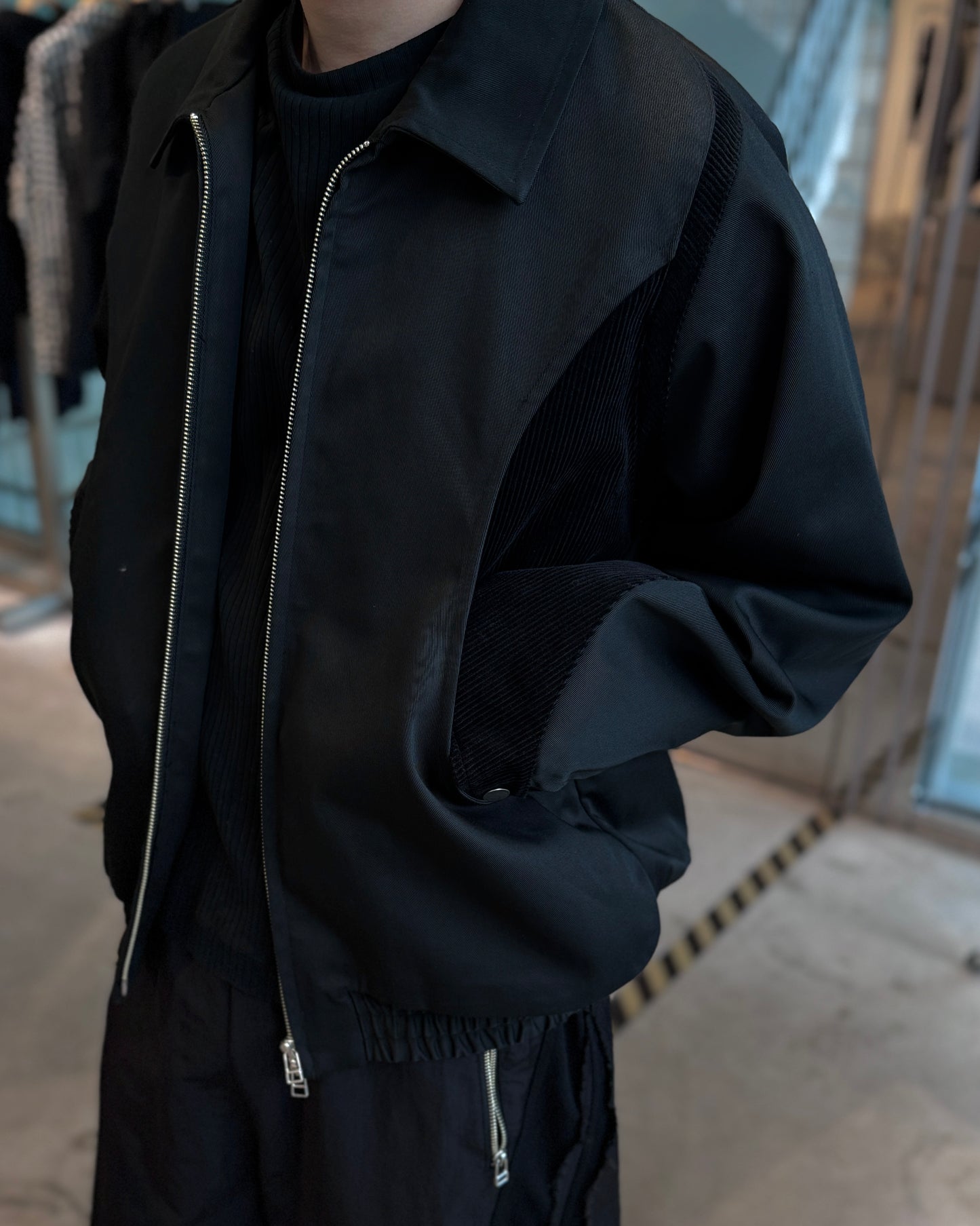 cut up harrington jacket