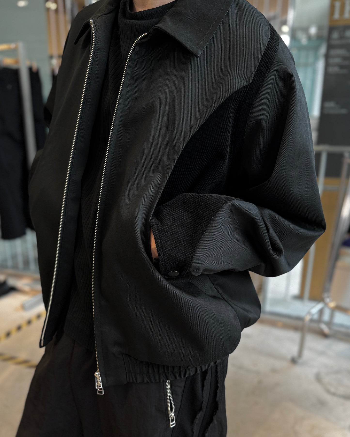 cut up harrington jacket