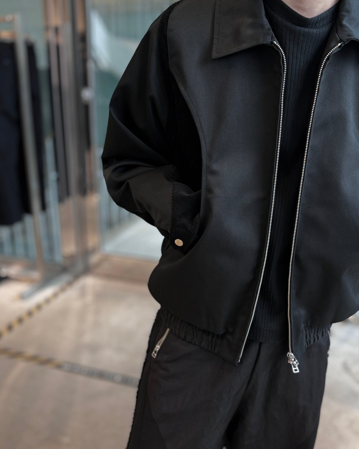 cut up harrington jacket