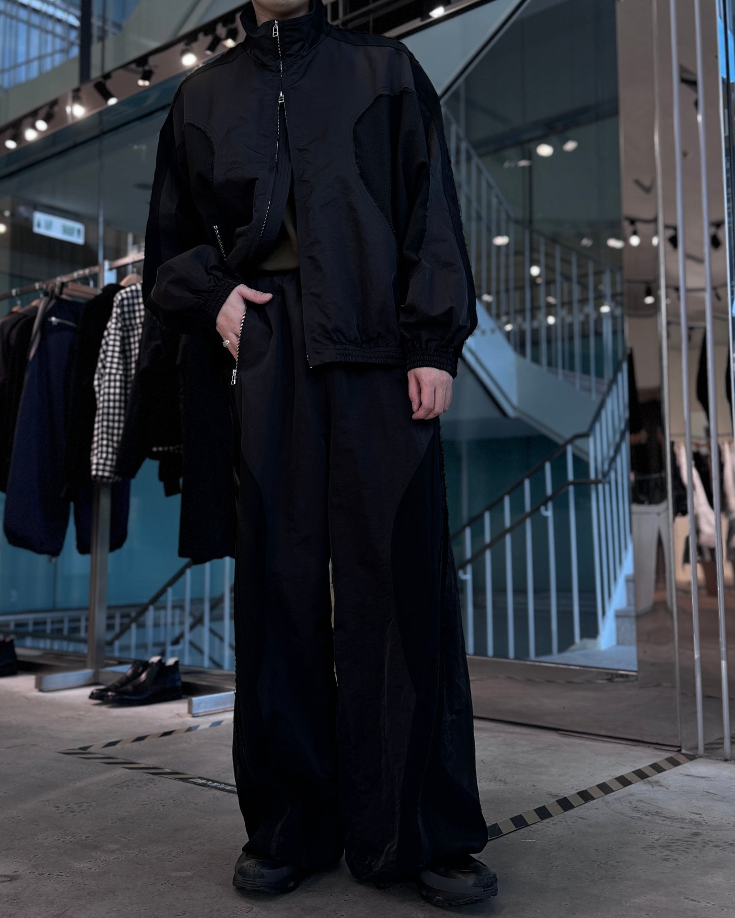 cut up track pants