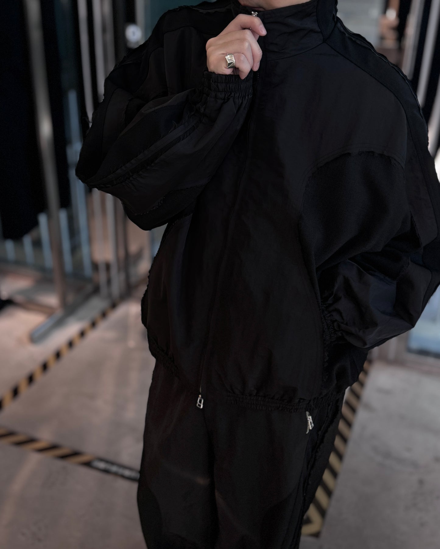 cut up track jacket