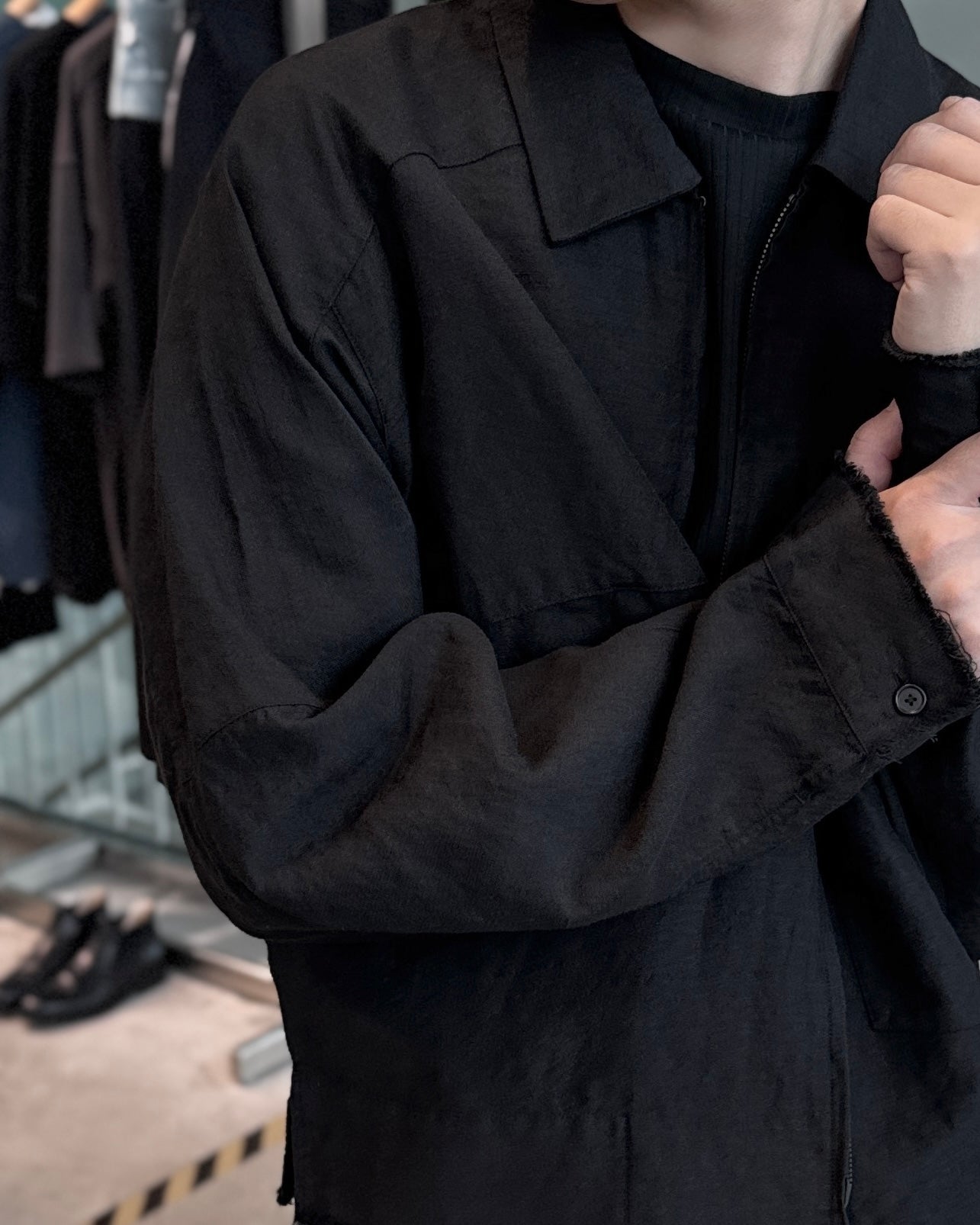 zip short shirt