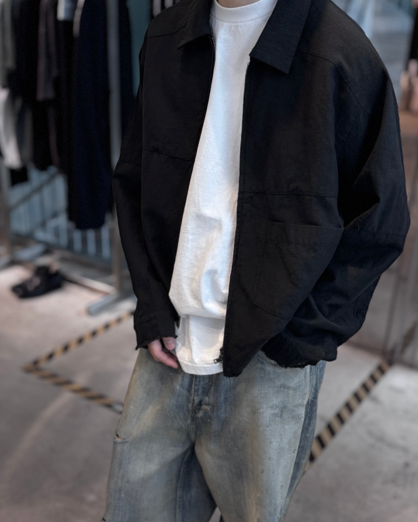 zip short shirt