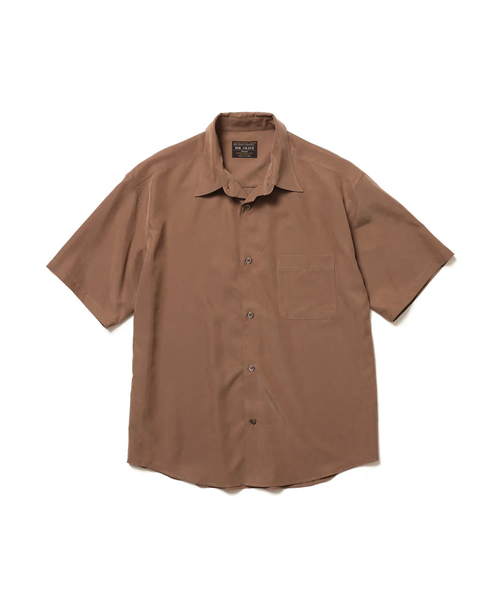 t/r powder cloth / short/s regular collar shirt
