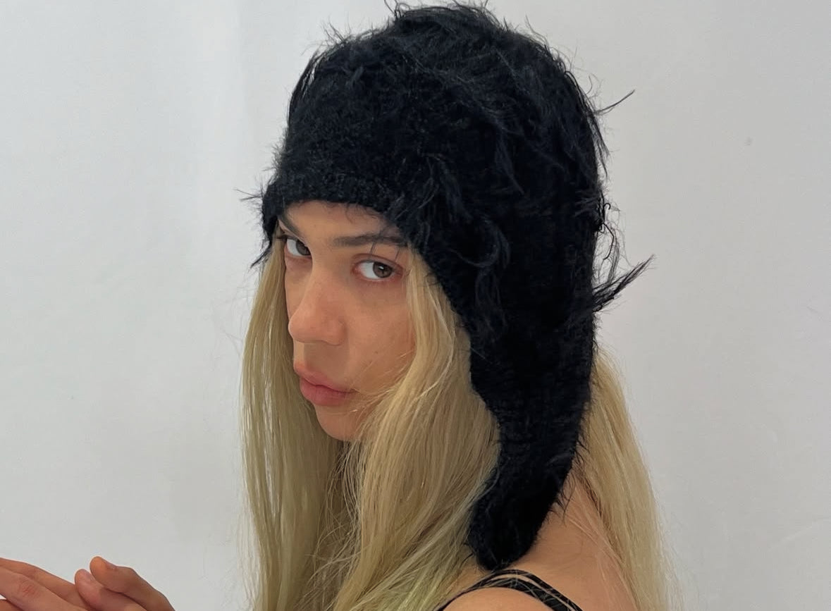 fluffy beanie