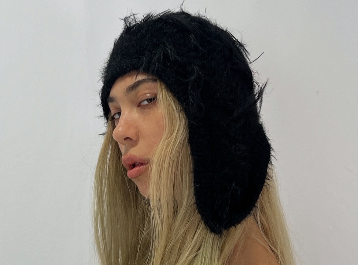 fluffy beanie