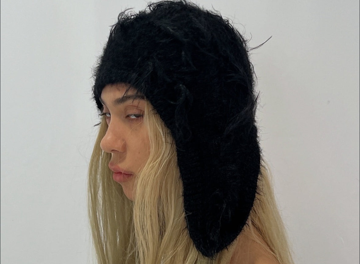 fluffy beanie