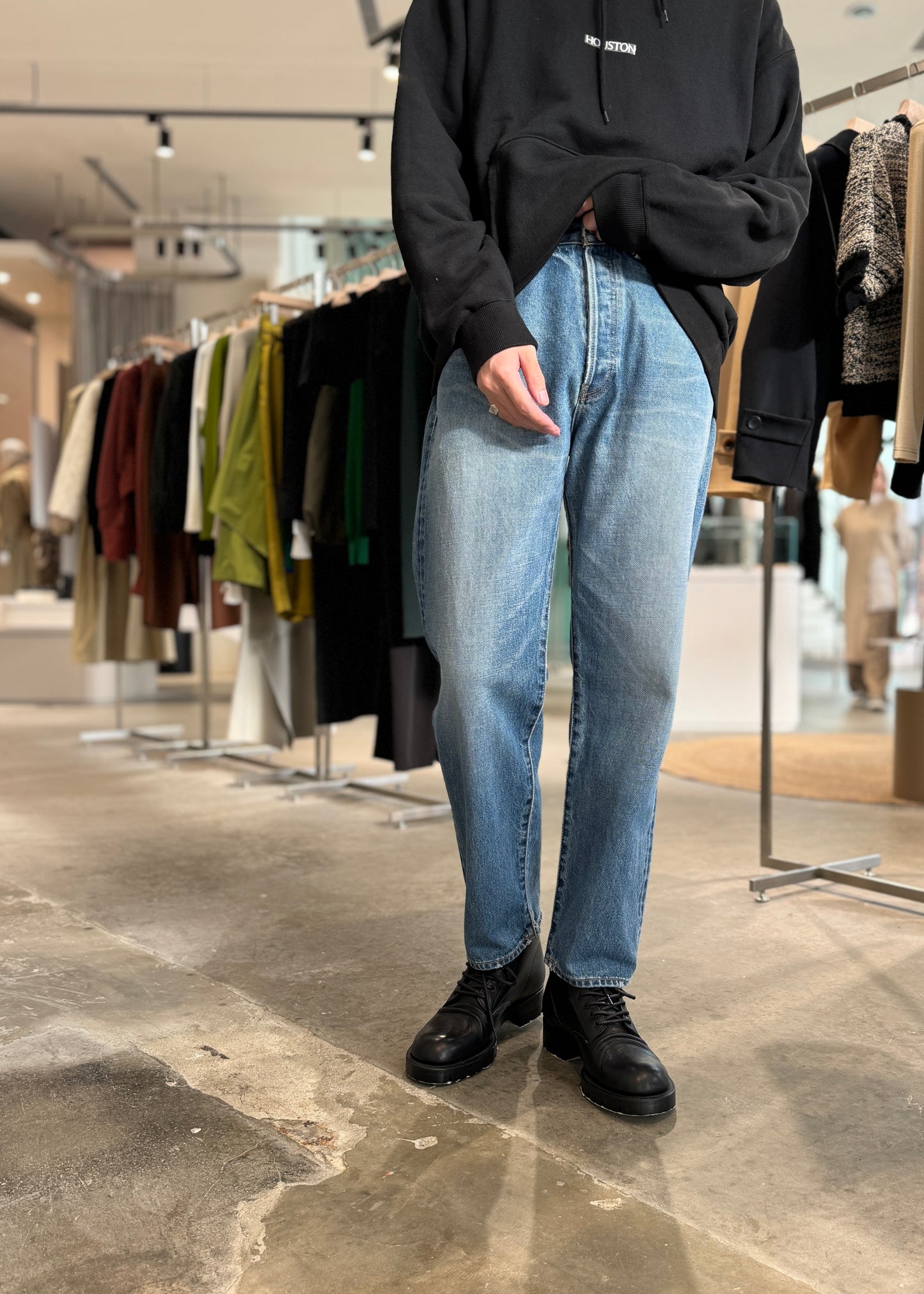 15oz old selvage denim vintage relax tapered jeans
