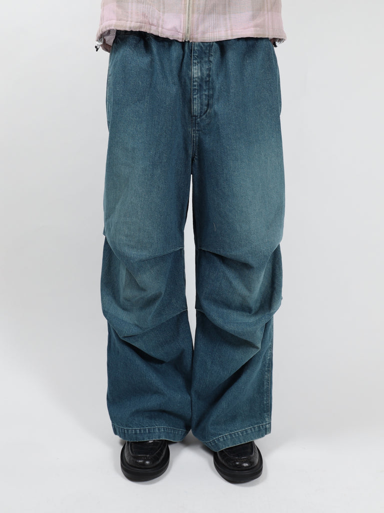 12oz parachute denim pants