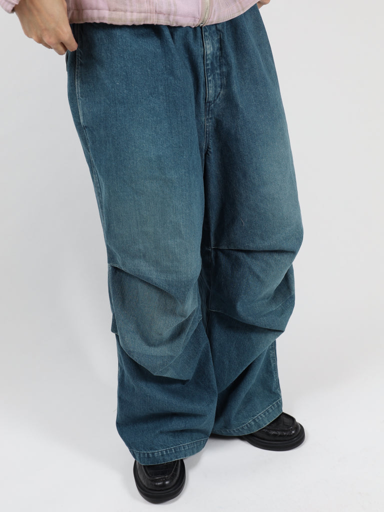 12oz parachute denim pants