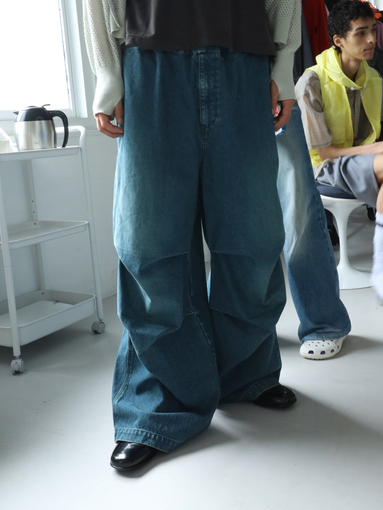 12oz parachute denim pants