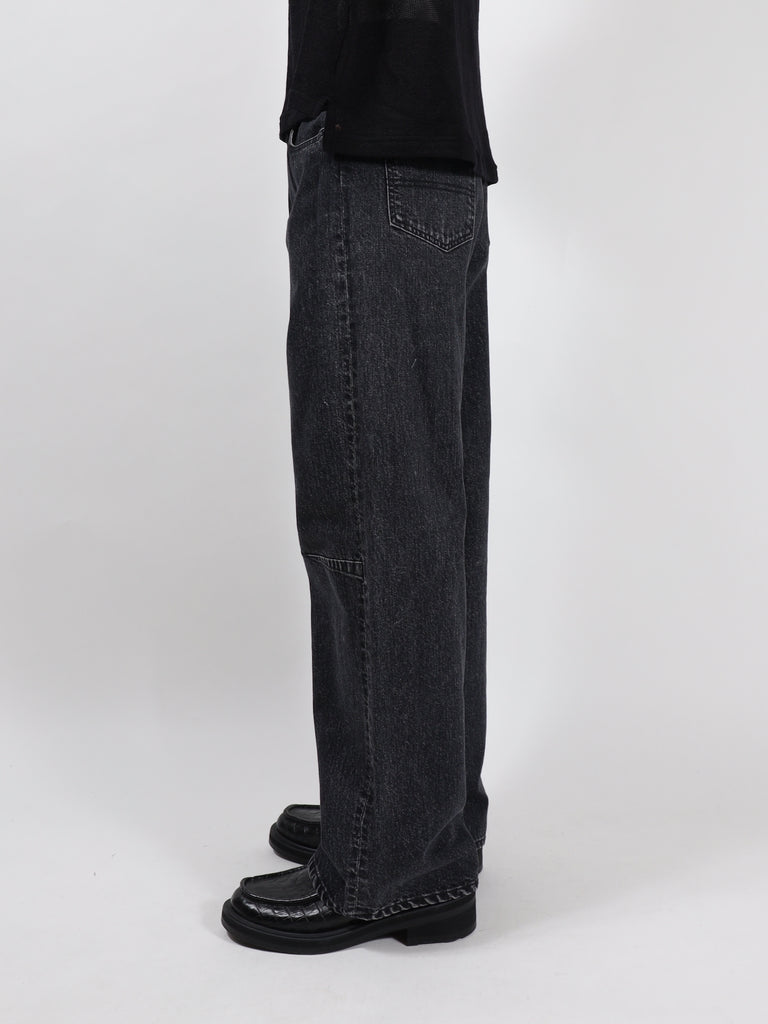 wrap skirt denim pants
