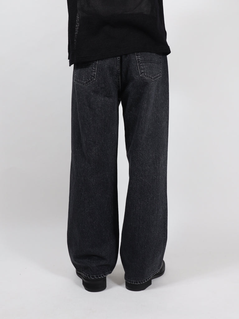wrap skirt denim pants