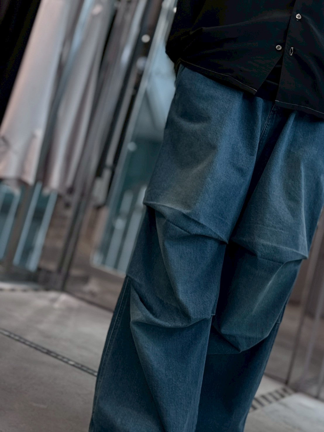 12oz parachute denim pants