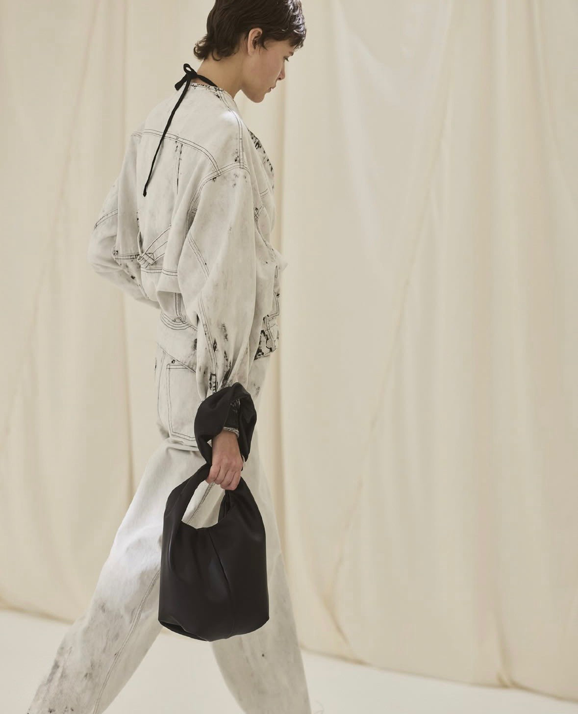 klein two way bag in smooth leather m