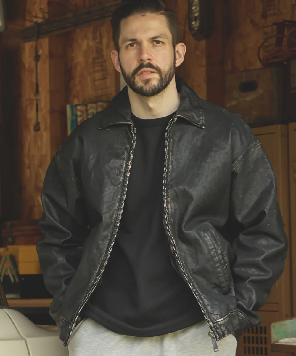 vintage craft sheep leather/oversize riders