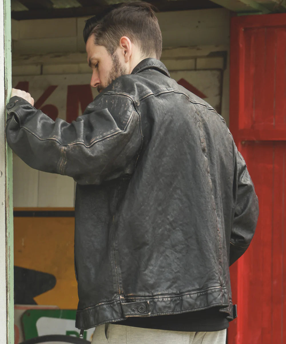 vintage craft sheep leather/oversize riders