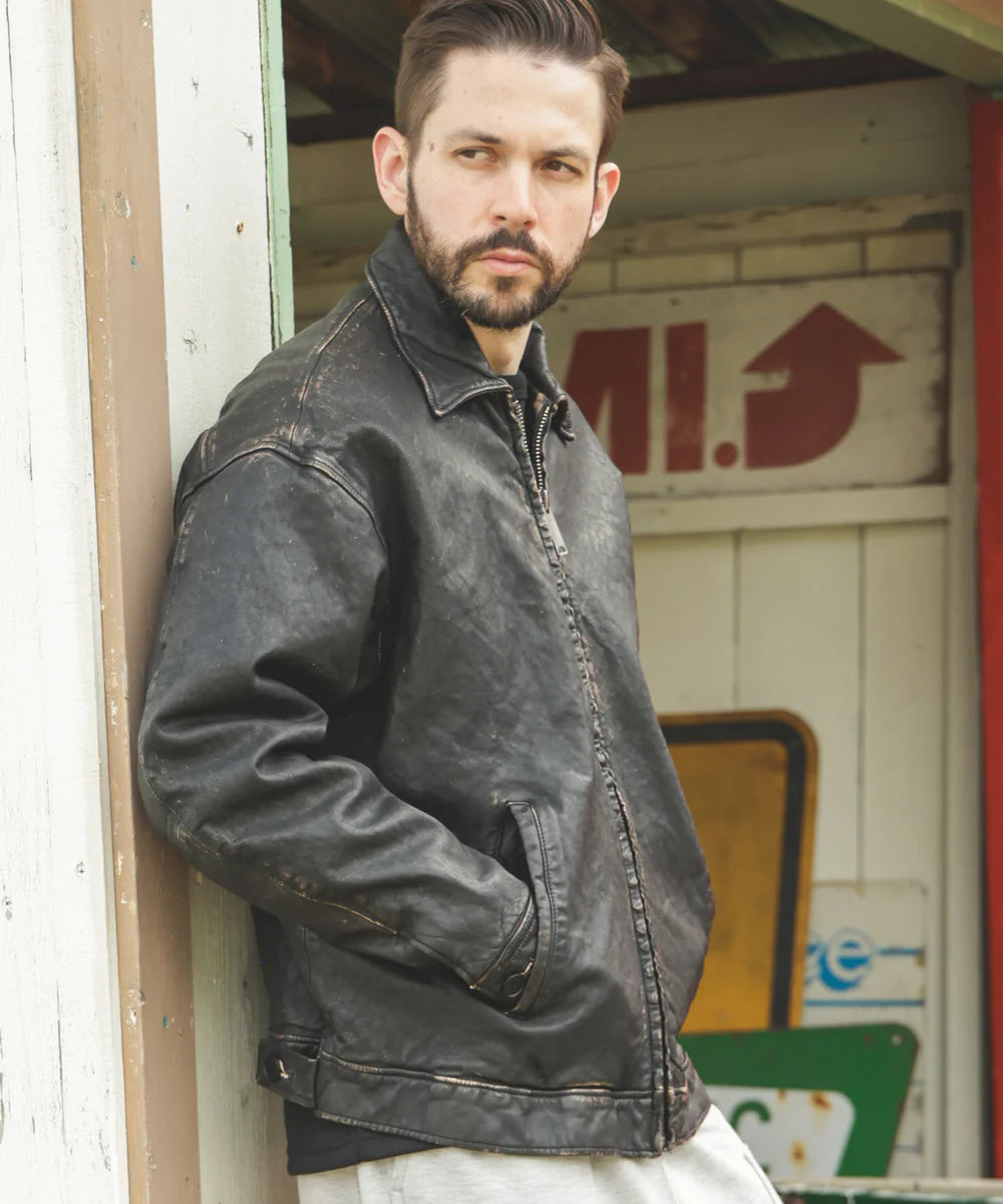 vintage craft sheep leather/oversize riders