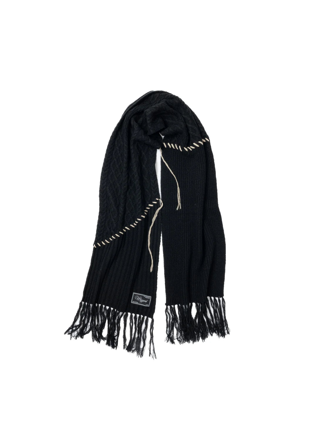 patchwork knit muffler