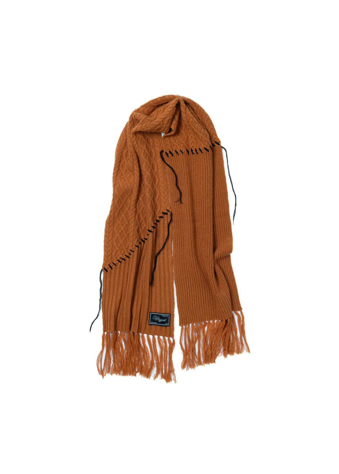 patchwork knit muffler