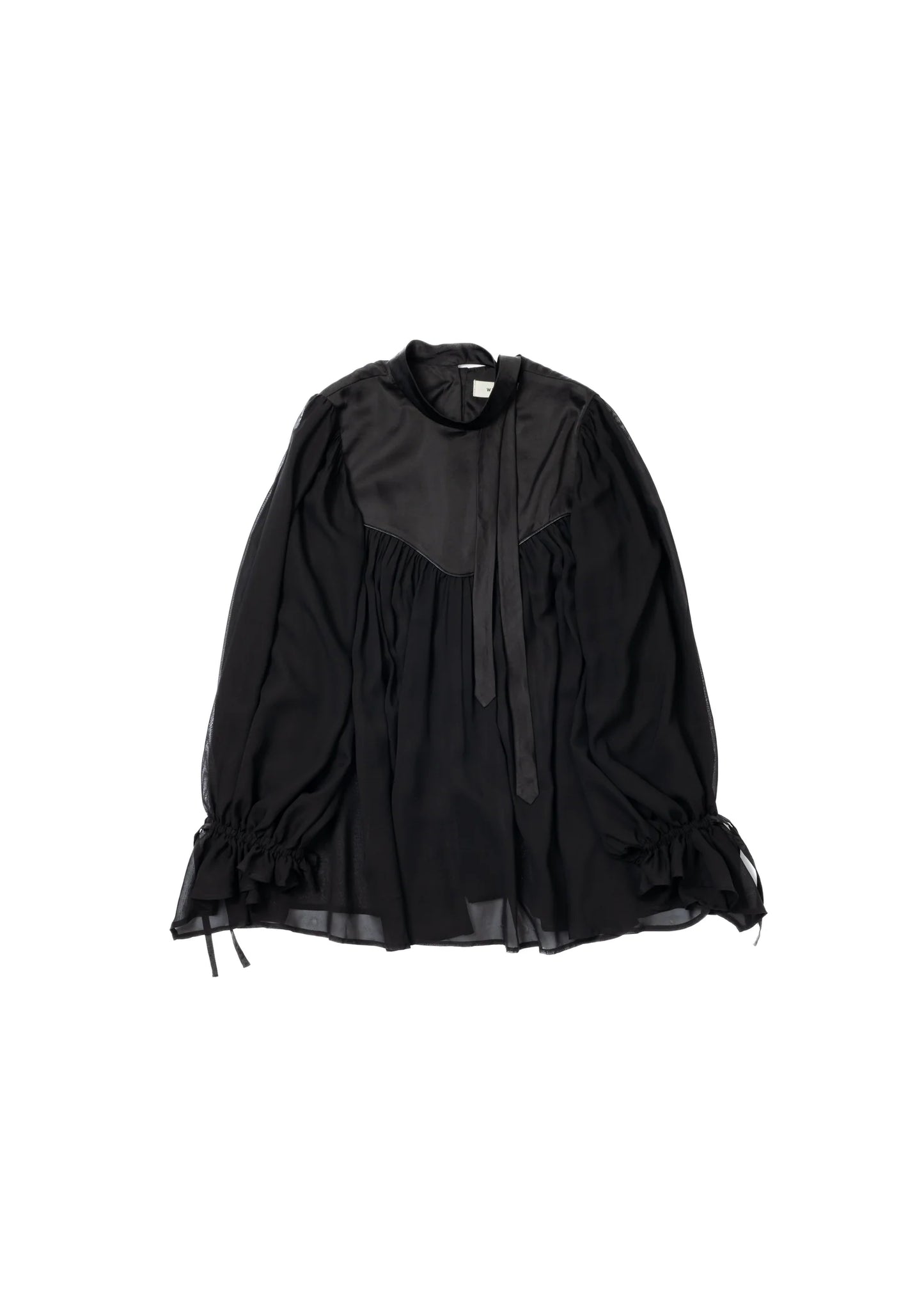 reversible gathered blouse