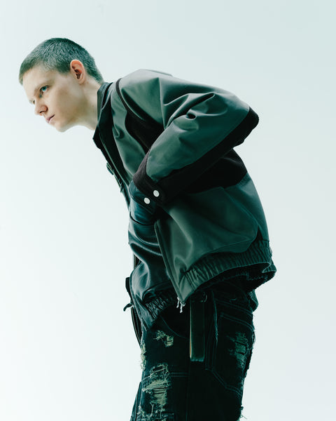 cut up harrington jacket