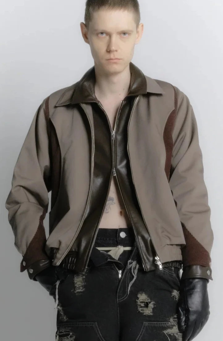 cut up harrington jacket