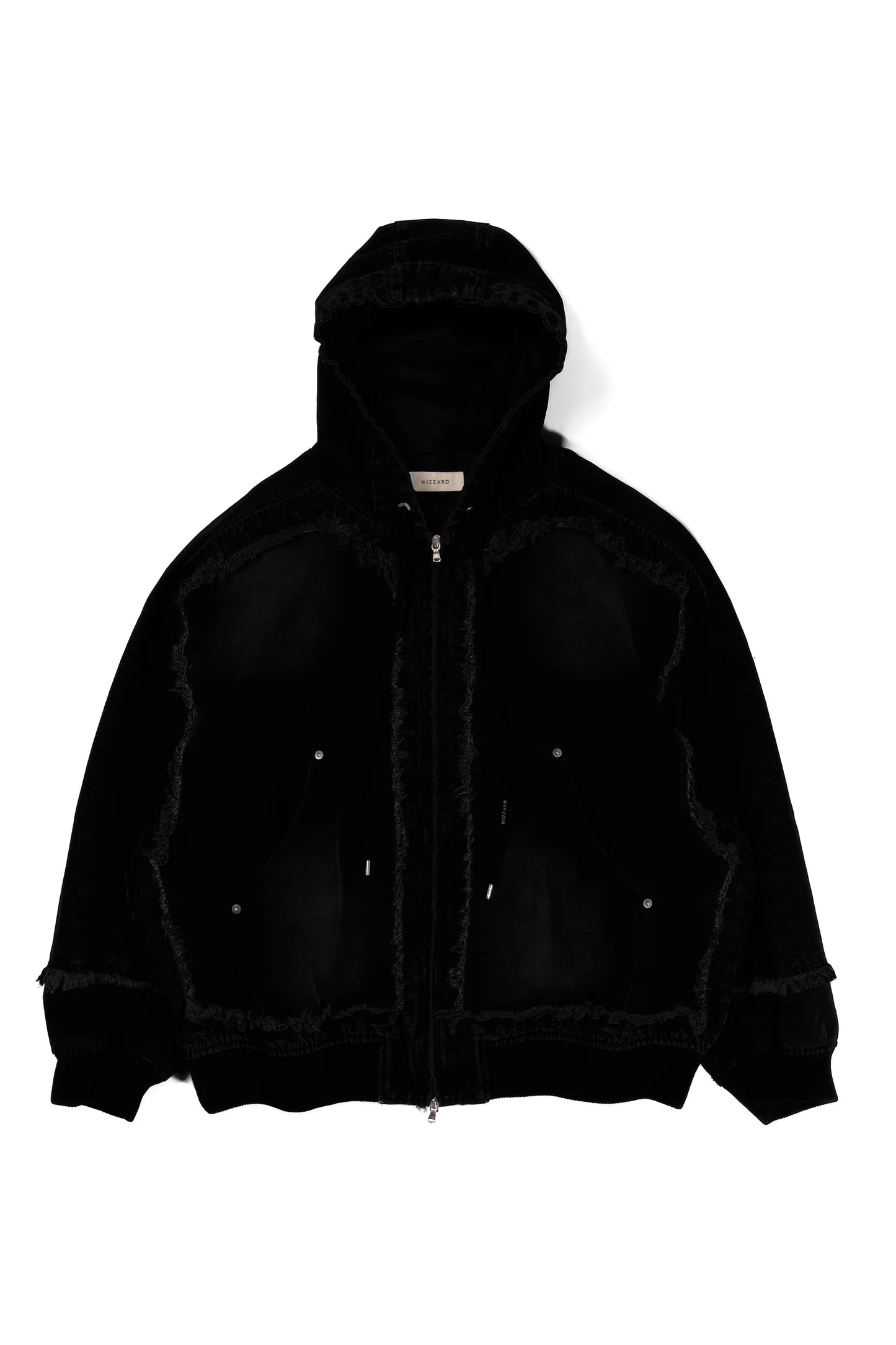 cut up hoodie jacket