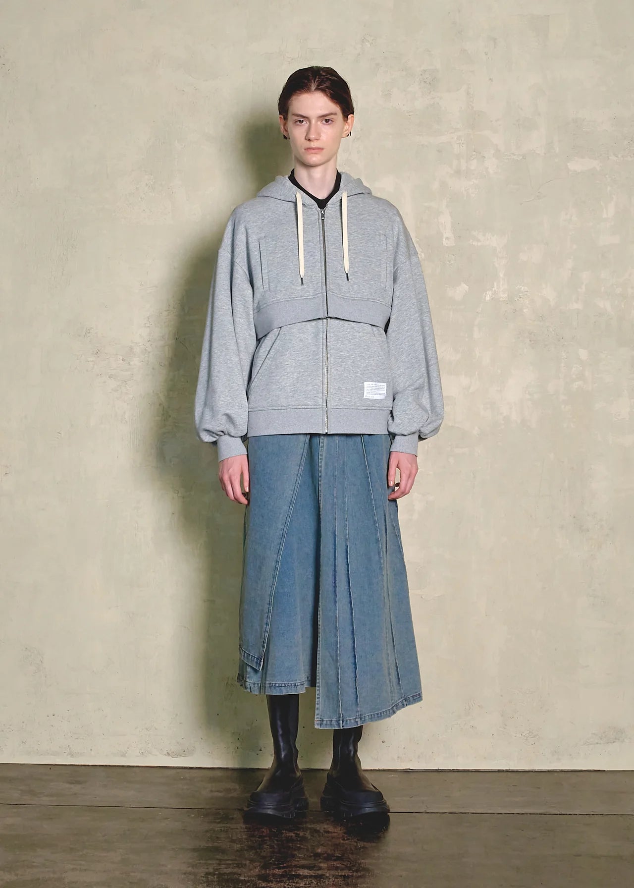 2way zip hoodie