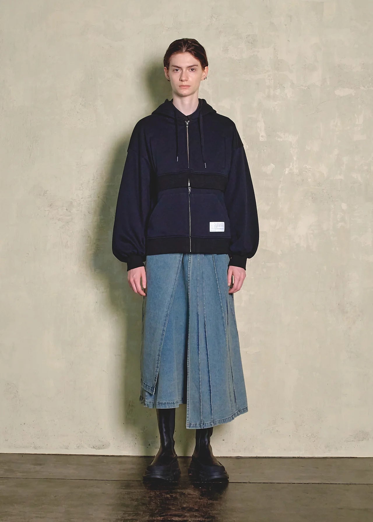 2way zip hoodie