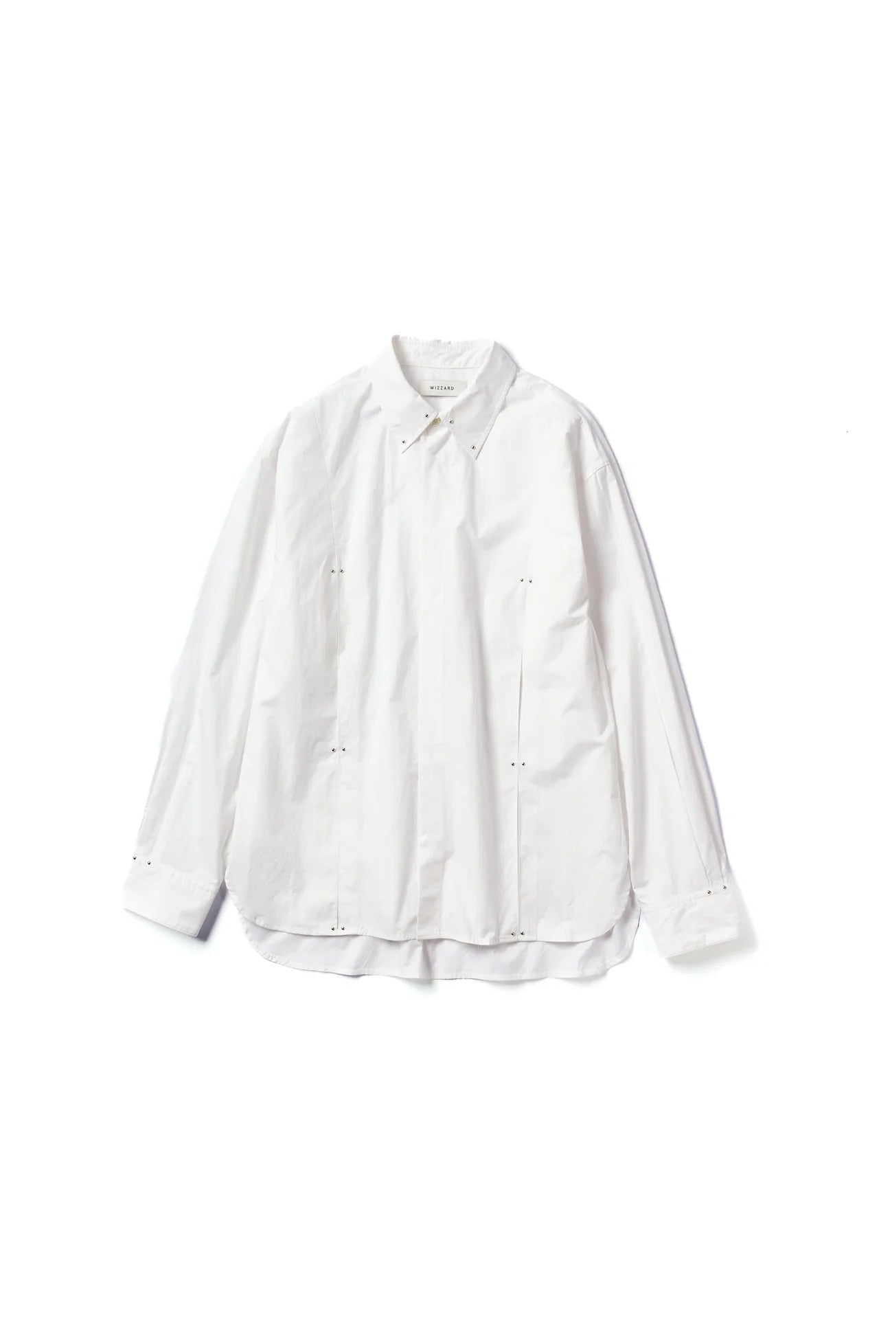 studded motion pleat broad shirt
