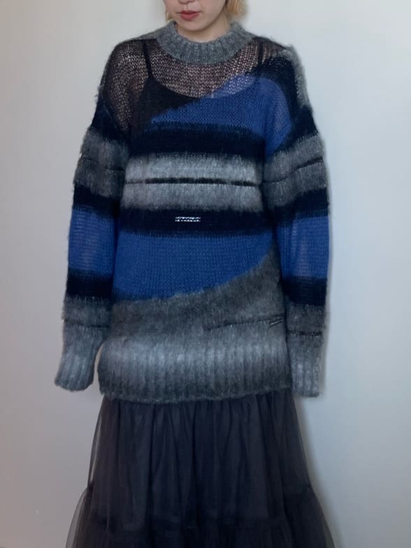 mohair border knit