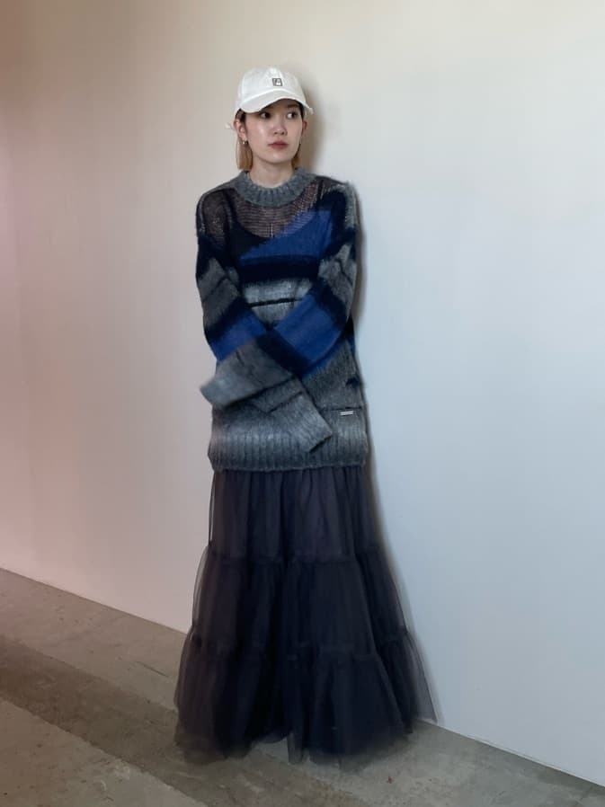 mohair border knit