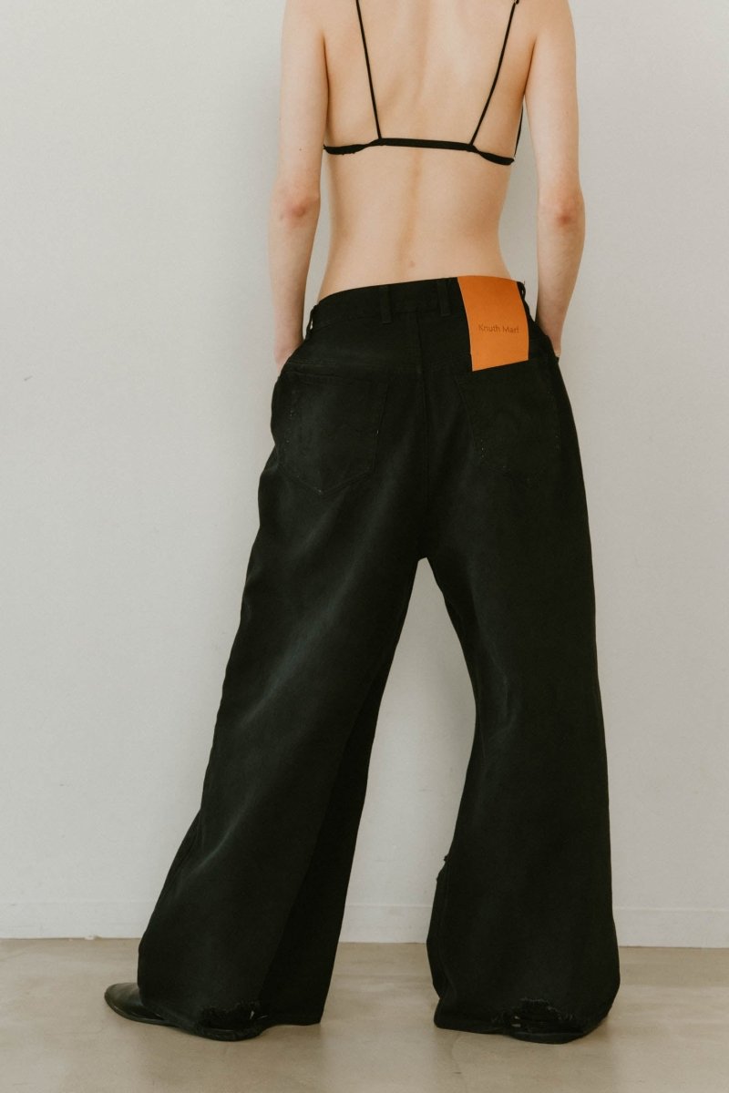 damage denim pants(unisex)