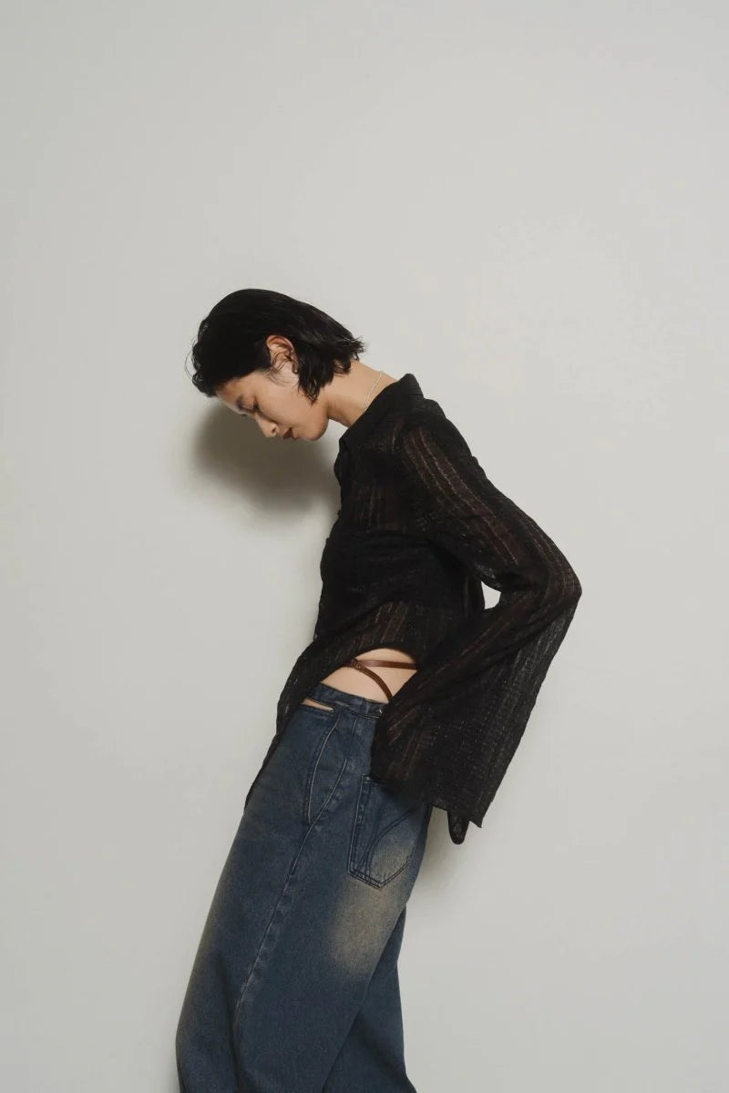 design sheer shirt