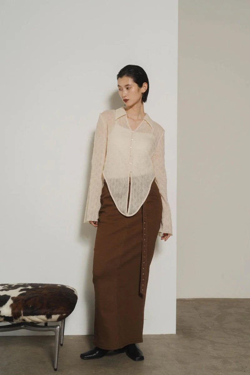 design sheer shirt