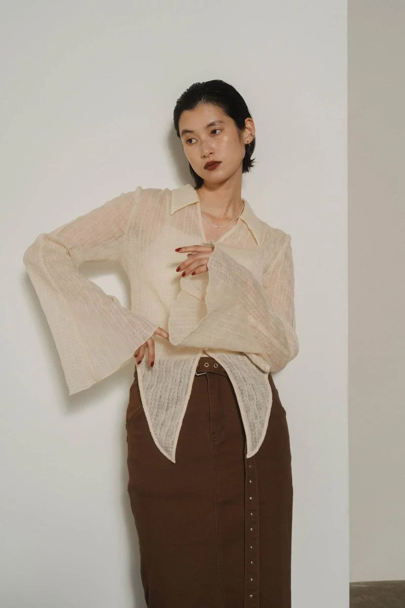 design sheer shirt