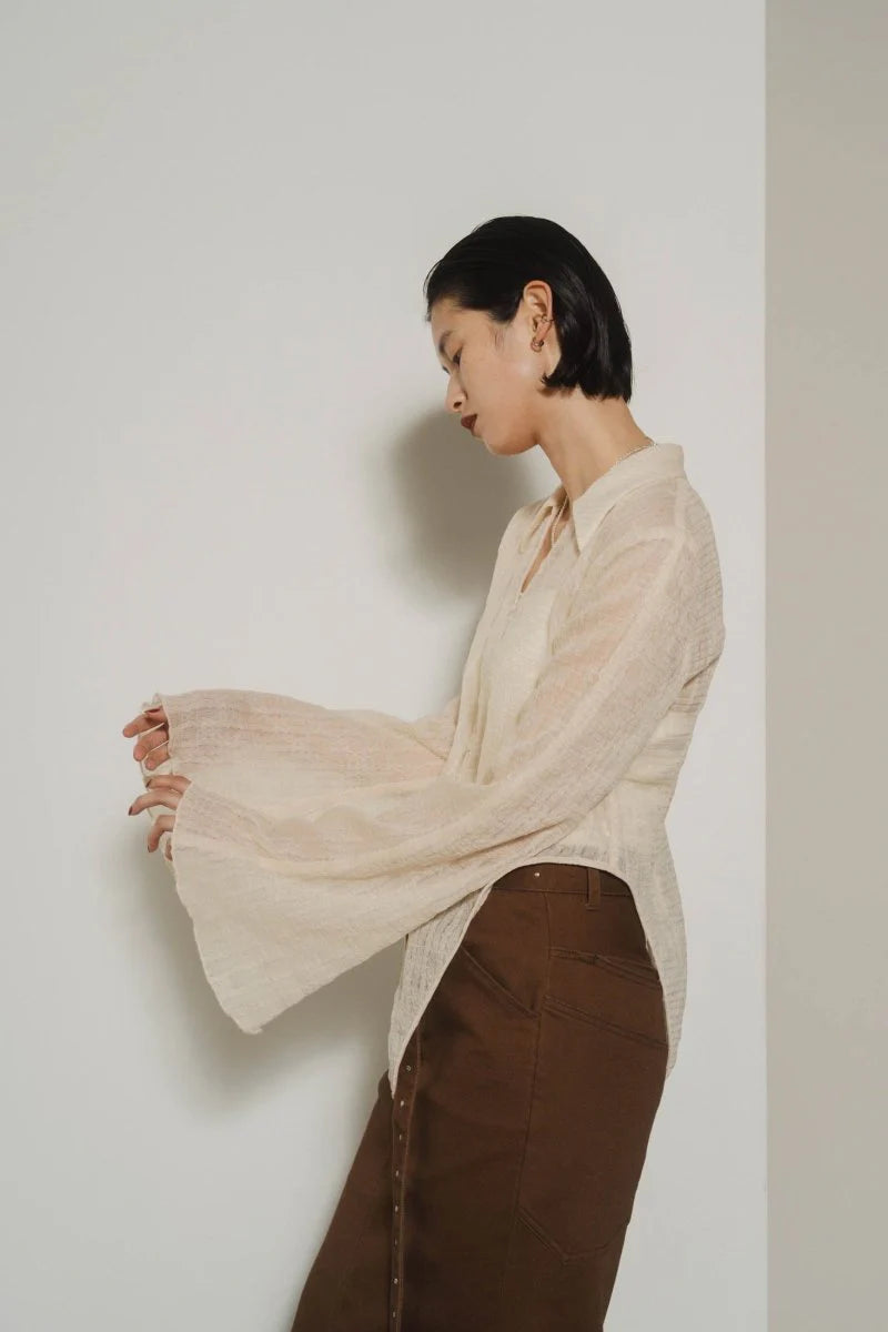 design sheer shirt