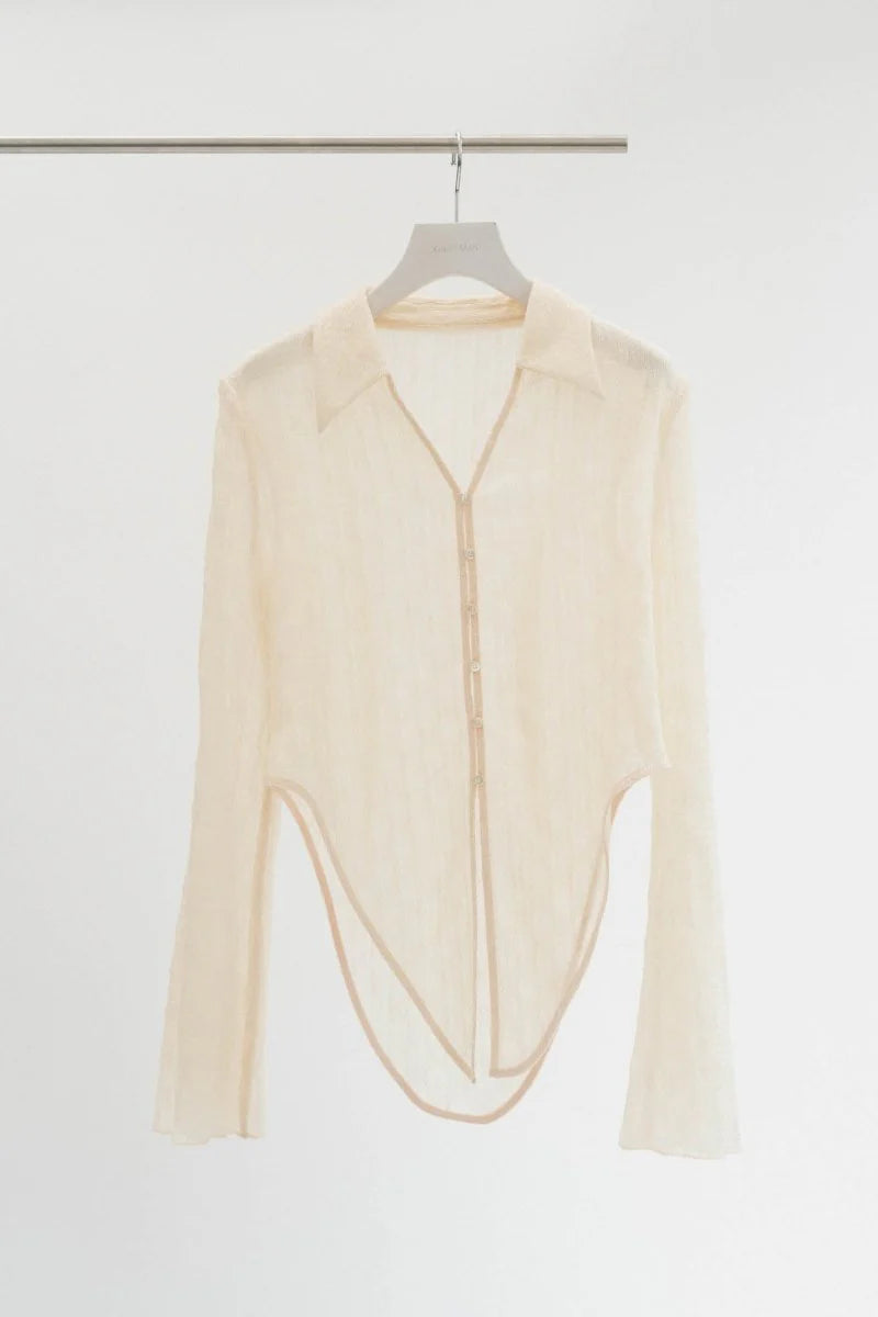 design sheer shirt