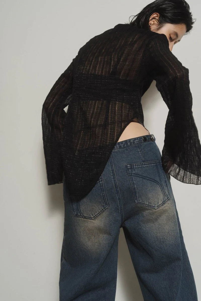 design sheer shirt