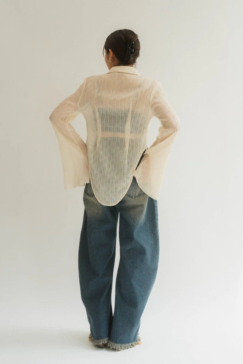 design sheer shirt