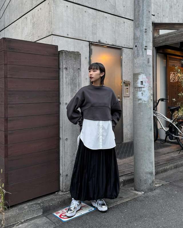 cocoon sleeve short sweat
