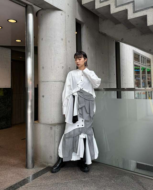 pattern mix shirt sk