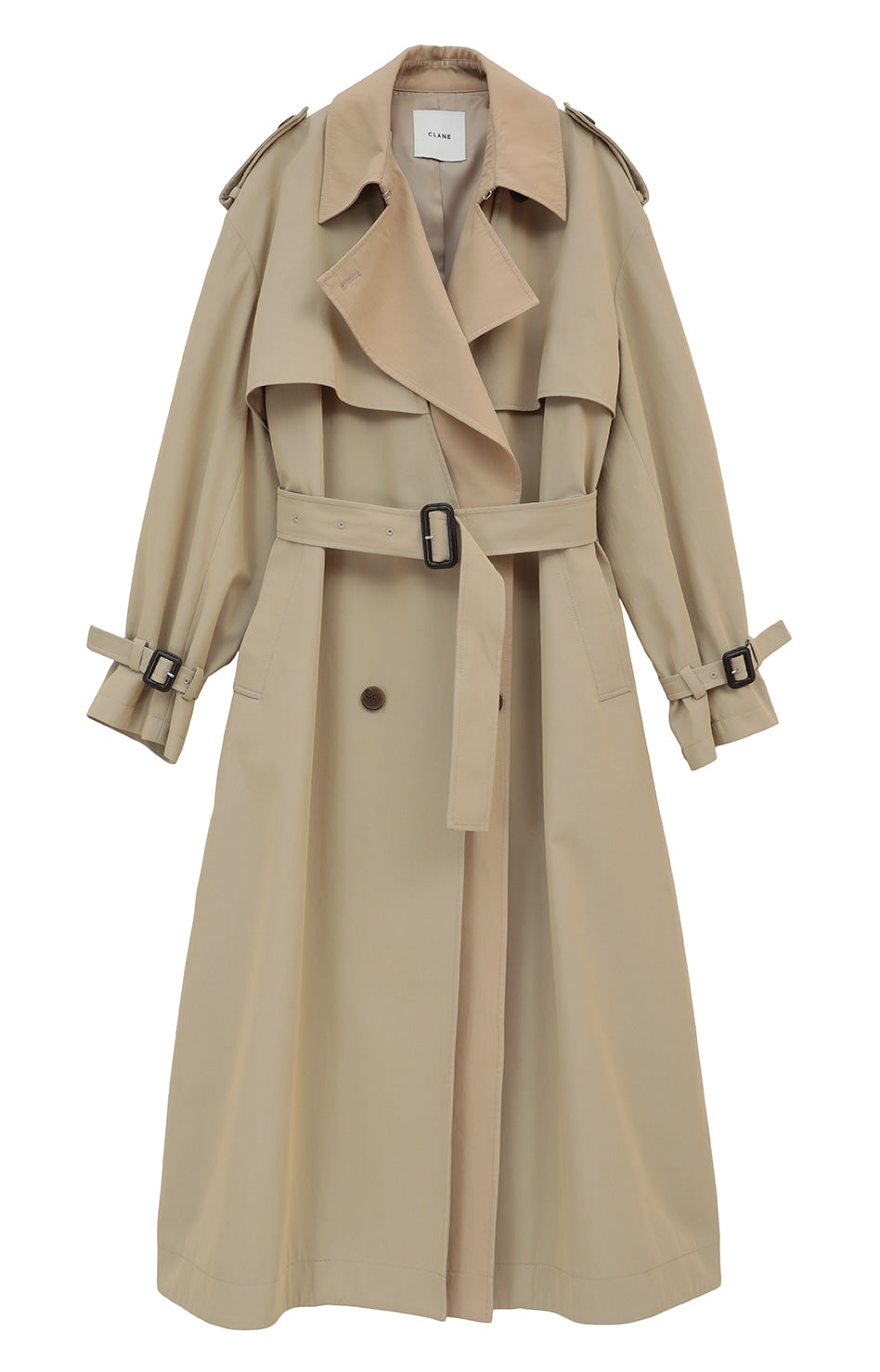 layer long trench coat