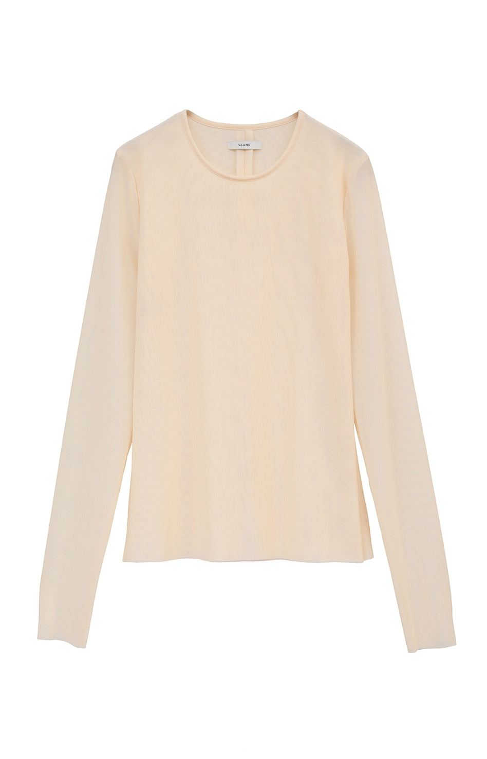sheer mesh crew neck tops