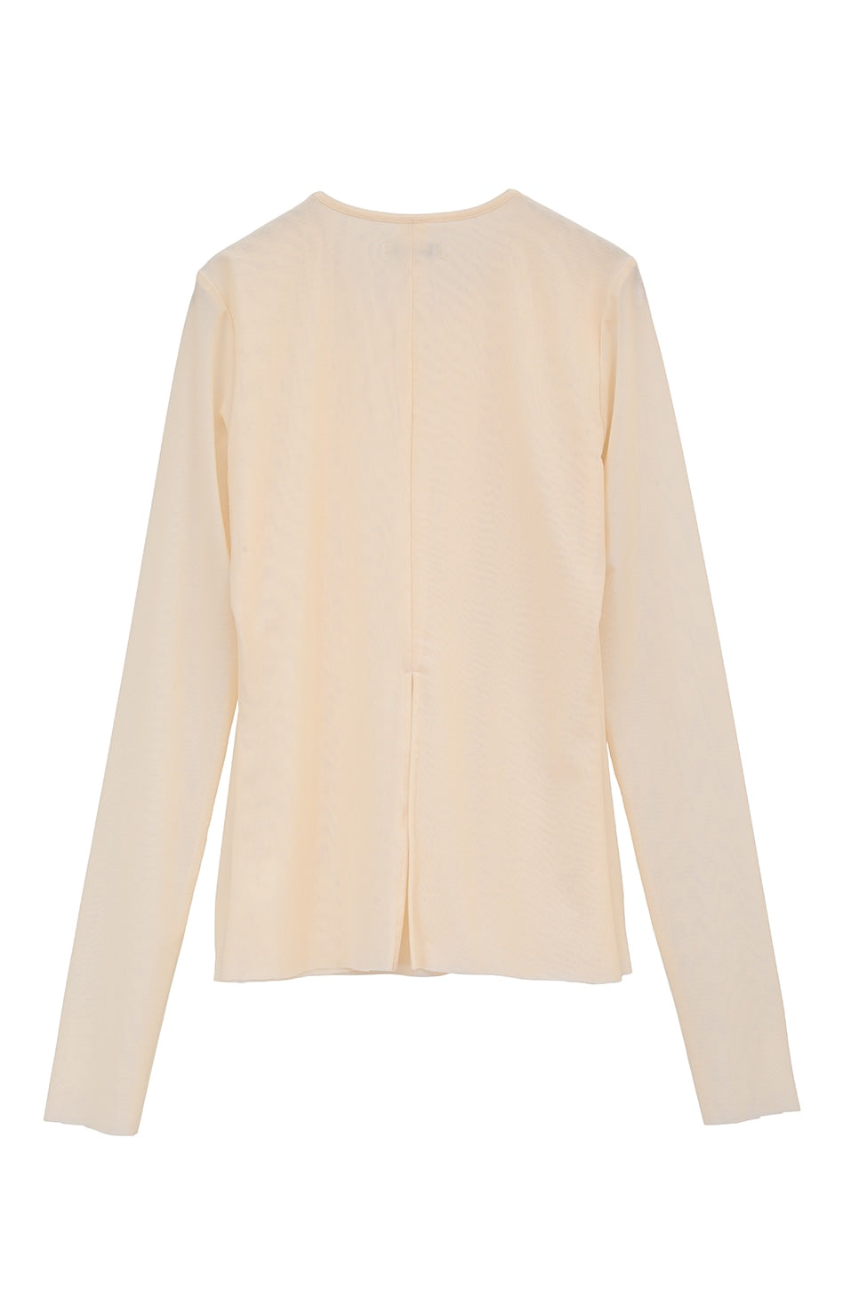 sheer mesh crew neck tops