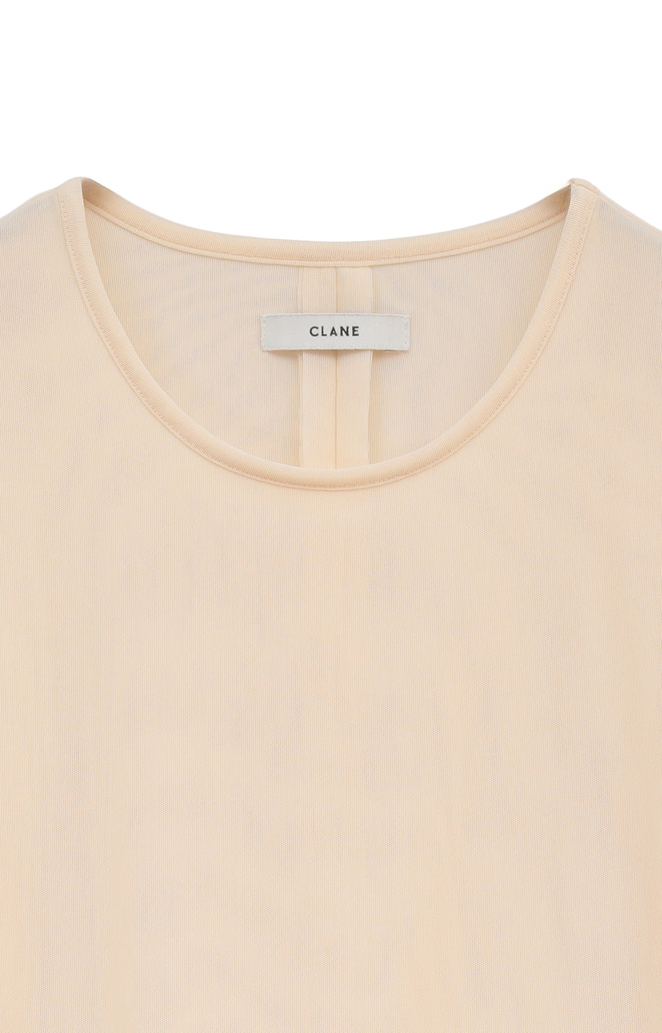 sheer mesh crew neck tops